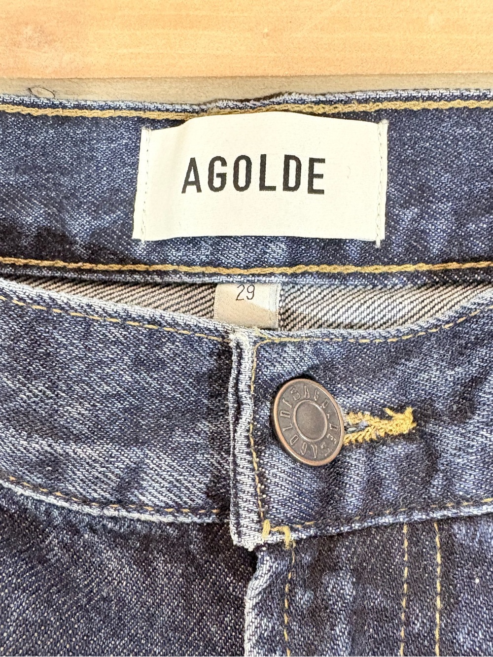 AGOLDE Low Curve Jeans Pendulum Wash Size 29 Wide Leg Barrel Denim - Picture 8 of 15
